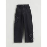 Lcw Kids Siyah Baggy Fit Kız Çocuk Jean Pantolon