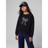 Lcw Kids Siyah Baskılı Kız Çocuk Kalın Sweatshirt