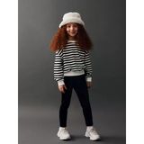 Lcw Kids Siyah Beli Lastikli Basic Kız Çocuk Kadife Tayt