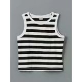 Lcw Kids Siyah Bisiklet Yaka Kız Çocuk Crop Atlet