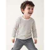 Lcw Kids Siyah Çizgili Uzun Kollu Erkek Çocuk Tişört