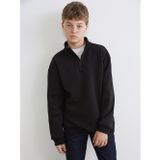 LCW Kids Siyah Dik Yaka Erkek Çocuk Kalın Sweatshirt