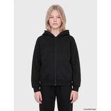Lcw Kids Siyah Kapüşonlu Kalın Kız Çocuk Fermuarlı Sweatshirt