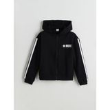 Lcw Kids Siyah Kapüşonlu Kız Çocuk Fermuarlı Sweatshirt - 8 - 9 Yaş