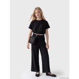 Lcw Kids Siyah Loose Fit Kız Çocuk Pantolon