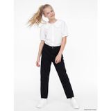 Lcw Kids Siyah Regular Fit Kız Çocuk Gabardin Pantolon