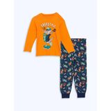 Lcw Kids Turuncu Bisiklet Yaka Erkek Çocuk Pijama Takımı