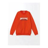 Lcw Kids Turuncu Bisiklet Yaka Erkek Çocuk Sweatshirt