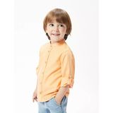 Lcw Kids Turuncu Hakim Yaka Uzun Kollu Basic Erkek Bebek Gömlek