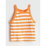 Lcw Kids Turuncu Halter Yaka Kız Çocuk Crop Atlet
