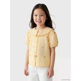 Lcw Kids Turuncu Nakışlı Poplin Kız Çocuk Gömlek