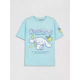 Lcw Kids Yeşil Bisiklet Yaka Cinnamoroll Baskılı Kız Çocuk Tişört