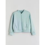 Lcw Kids Yeşil Bisiklet Yaka Kız Çocuk Fermuarlı Sweatshirt