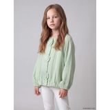 Lcw Kids Yeşil Çiçekli Kız Çocuk Ceket