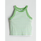 Lcw Kids Yeşil Halter Yaka Kız Çocuk Crop Atlet