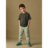 Lcw Kids Yeşil Loose Fit Erkek Çocuk Gabardin Kargo Pantolon