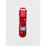 Lcw Kids Yılbaşı Temalı Kız Çocuk Soket Çorap 2'li - Bright Red - 30 - 32