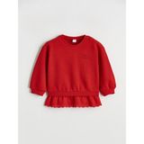 Lcw Kırmızı Fisto Detaylı Kız Çocuk Kalın Sweatshirt - 2 - 3 Yaş