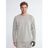 Lcw Limitless Bej Kolay Giyilebilir Yanlardan Cırt Bantlı Erkek Sweatshirt