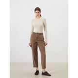 Lcw Modest Bej Baggy Fit Kadın Jean Pantolon