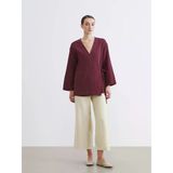 Lcw Modest Bej Beli Lastikli Geniş Paça Kadın Pantolon