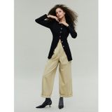 Lcw Modest Bej Loose Fit Keten Karışımlı Kadın Pantolon