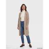 Lcw Modest Bej Şal Yaka Oversize Kadın Triko Hırka
