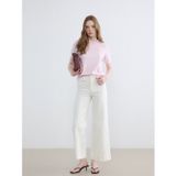 Lcw Modest Ekru Wideleg Fit Kadın Jean Pantolon
