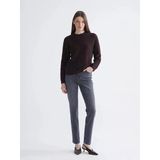 Lcw Modest Gri Mom Fit Kadın Jean Pantolon