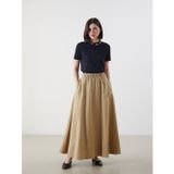 Lcw Modest Haki Beli Lastikli Poplin Kloş Etek