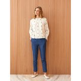 Lcw Modest İndigo Kadın Slouchy Düz Jean Pantolon