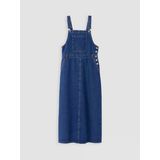 Lcw Modest İndigo Kare Yaka Jean Salopet Elbise