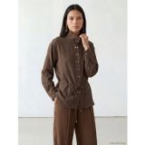 Lcw Modest Kahverengi Beli Kuşaklı Modal Karışımlı Kadın Gömlek