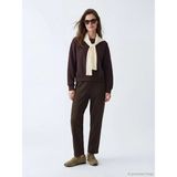 Lcw Modest Kahverengi Beli Lastikli Soft Touch Kadın Eşofman Altı - 3XL