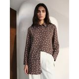 Lcw Modest Kahverengi Puantiyeli Kadın Gömlek Tunik