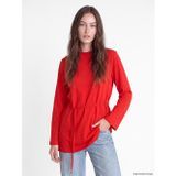 Lcw Modest Kırmızı Bisiklet Yaka Kadın Sweatshirt Tunik