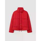 Lcw Modest Kırmızı Dik Yaka Oversize Kadın Şişme Mont
