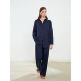 Lcw Modest Lacivert Beli Lastikli %100 Keten Kadın Pantolon