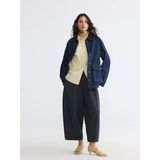 Lcw Modest Lacivert Beli Lastikli Çizgili Kadın Pantolon