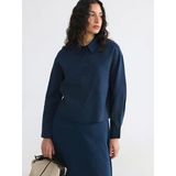 Lcw Modest Lacivert Modal Karışımlı Kadın Gömlek