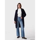 Lcw Modest Lacivert Şal Yaka Oversize Kadın Triko Hırka