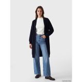 Lcw Modest Lacivert Şal Yaka Oversize Kadın Triko Hırka