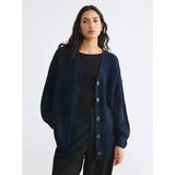 Lcw Modest Lacivert V Yaka Kadın Triko Hırka