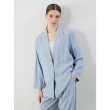 Lcw Modest Mavi Oversize Kadın Blazer Ceket