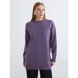 Lcw Modest Mor Bisiklet Yaka Kadın Triko Tunik