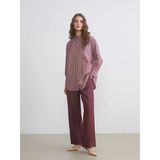 Lcw Modest Mürdüm Beli Lastikli Geniş Paça Kadın Pantolon