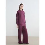 Lcw Modest Mürdüm Beli Lastikli Soft Touch Kadın Eşofman Altı - 2XL
