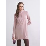Lcw Modest Pembe Dik Yaka Kadın Tunik