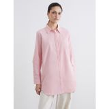 Lcw Modest Pembe Dokulu Kadın Gömlek Tunik