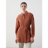 Lcw Modest Pembe Loose Fit Kadın Gömlek Tunik
